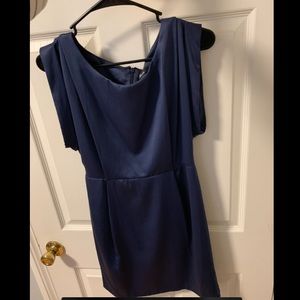 Silk blue steel dress